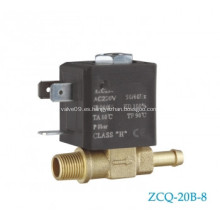 Válvula solenoide de latón de 2/2 vías